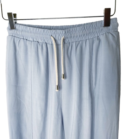 Zara Chambray Drawstring Jogger Pants Size Small - Picture 4 of 10